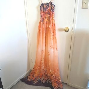 Chiffon maxi dress
